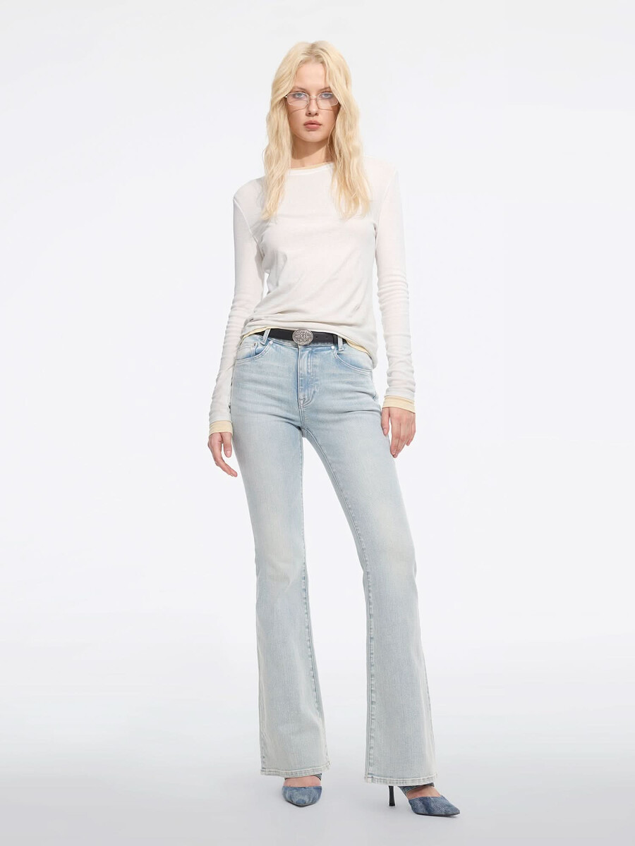 used-look schlagjeans