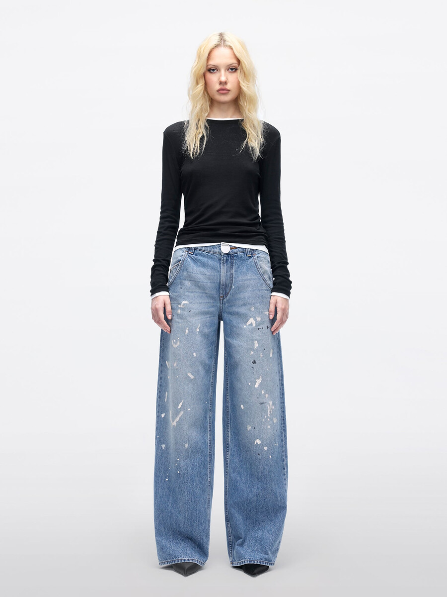jeans mit geradem bein