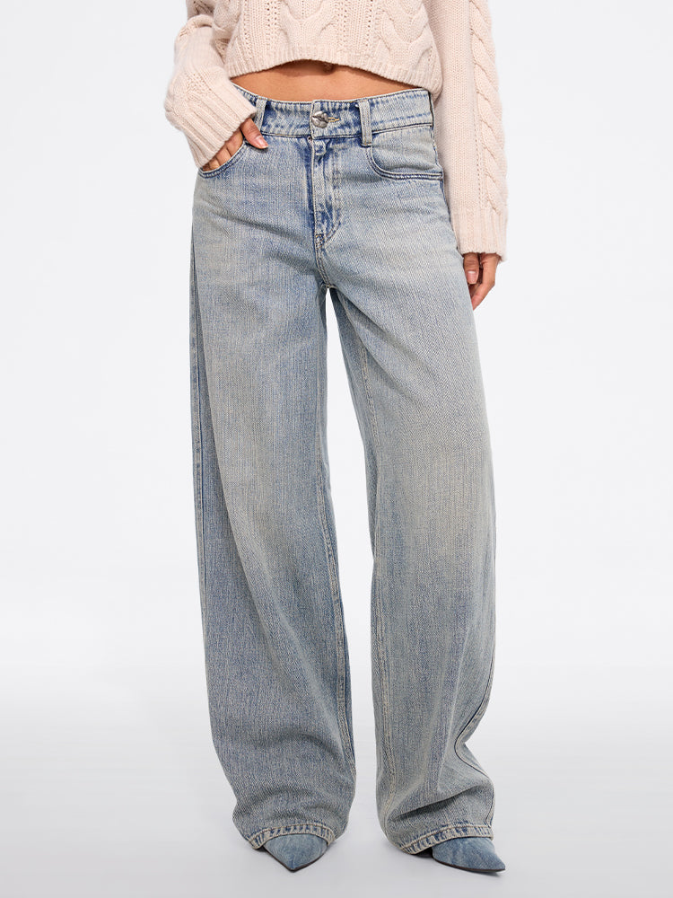 jeans mit lockerer passform