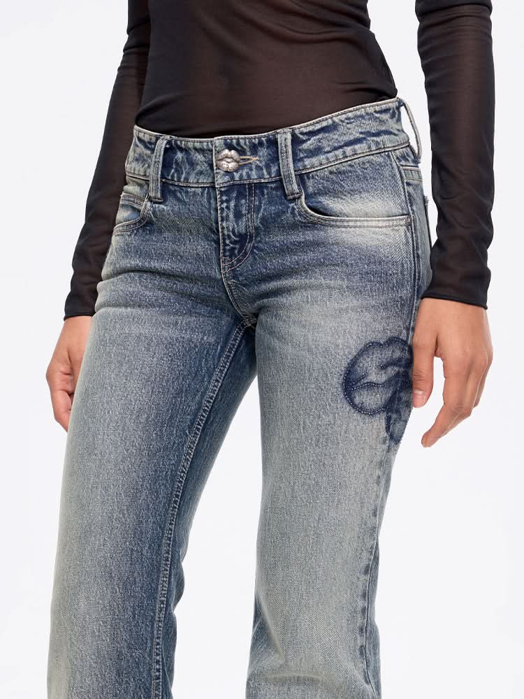 strassbesetzte schlagjeans
