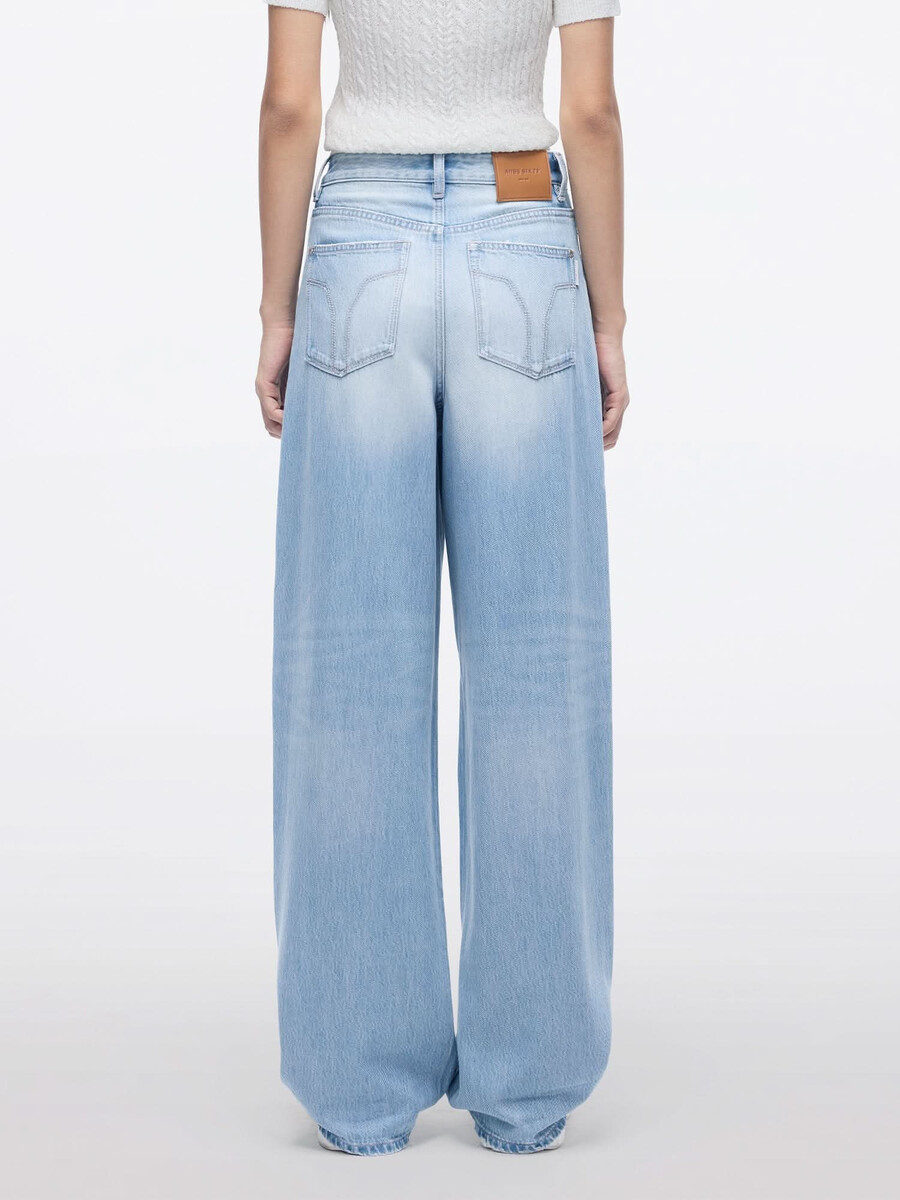 weit geschnittene jeans aus denim
