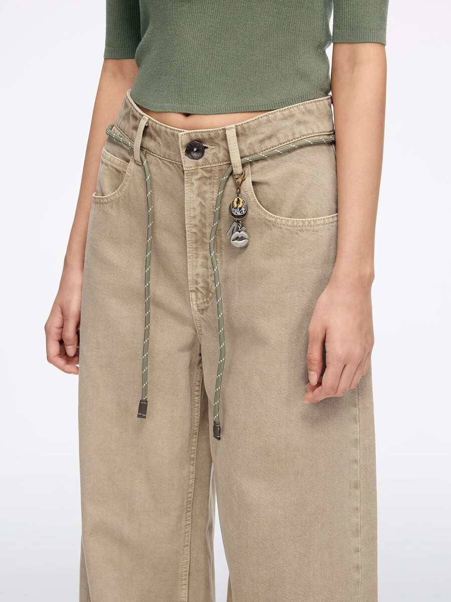 jeans mit taillengürtel
