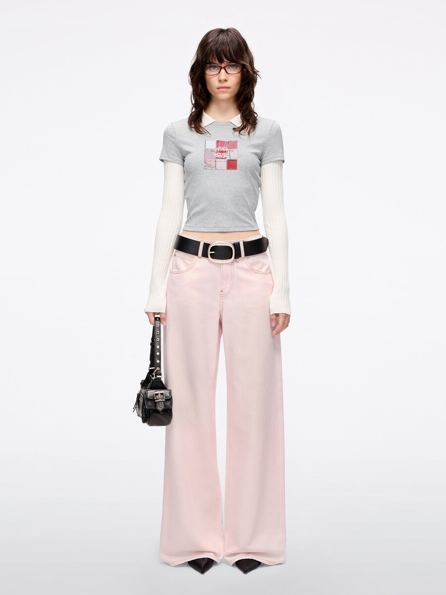 jeans mit weitem bein