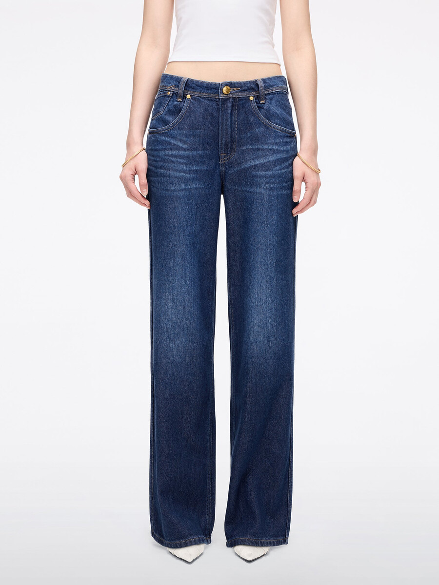 jeans mit gerader passform