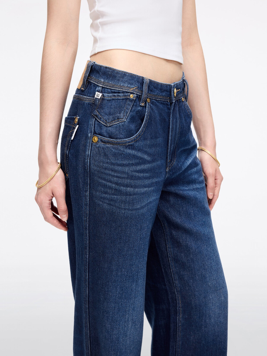 jeans mit gerader passform