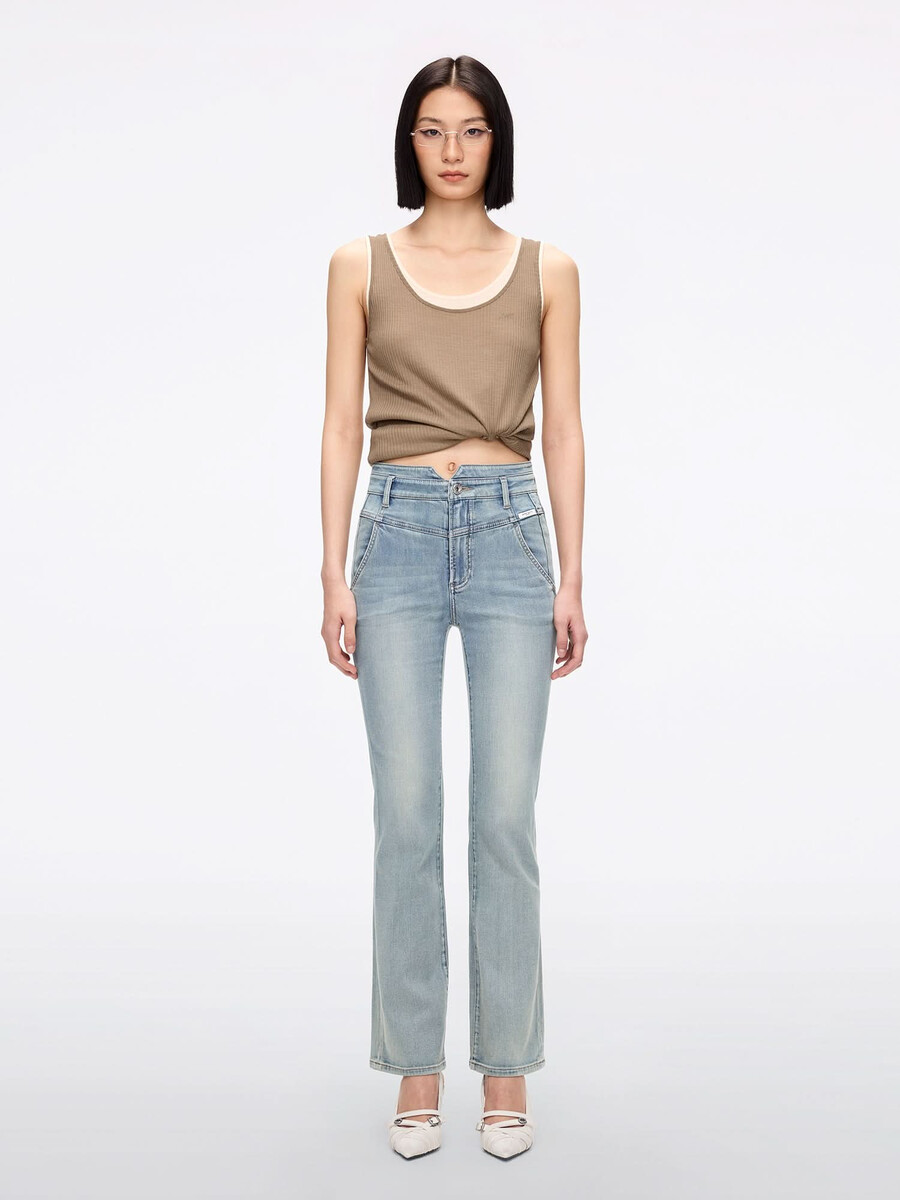schlagjeans mit hohem bund – alice