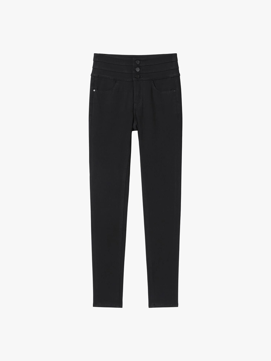 high waisted slim-fit jeans - blue attack