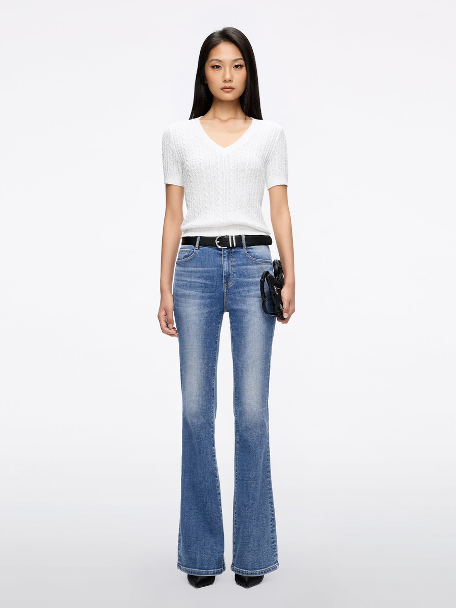 slim flare jeans