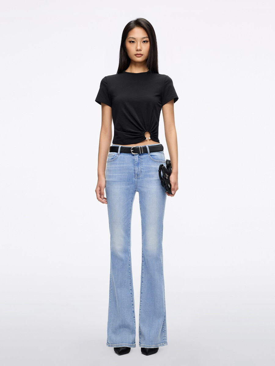 slim flare jeans