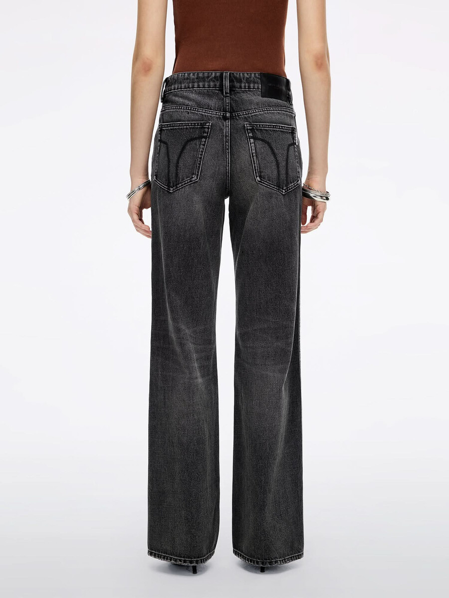 used-look-jeans mit geradem bein