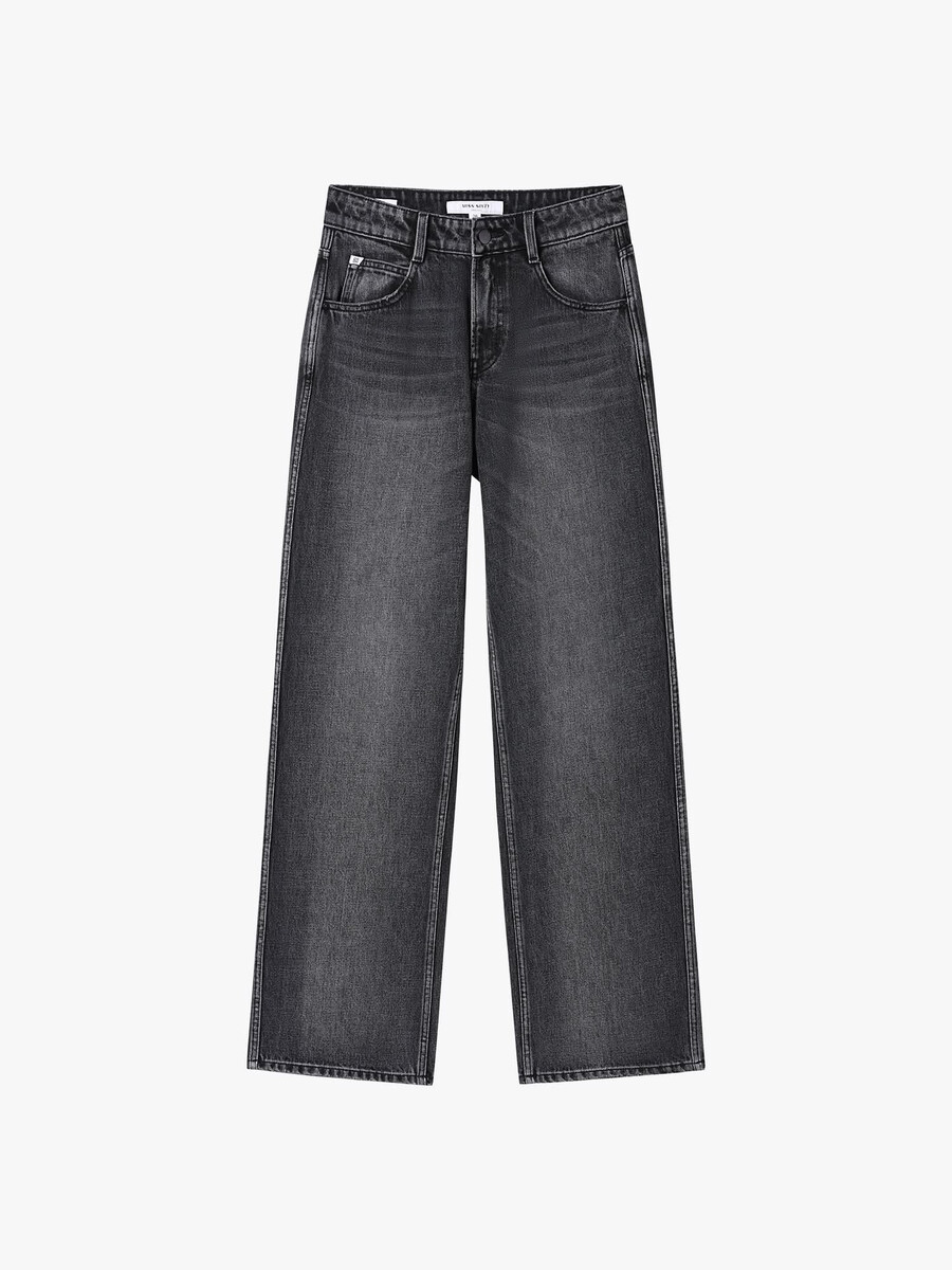 used-look-jeans mit geradem bein
