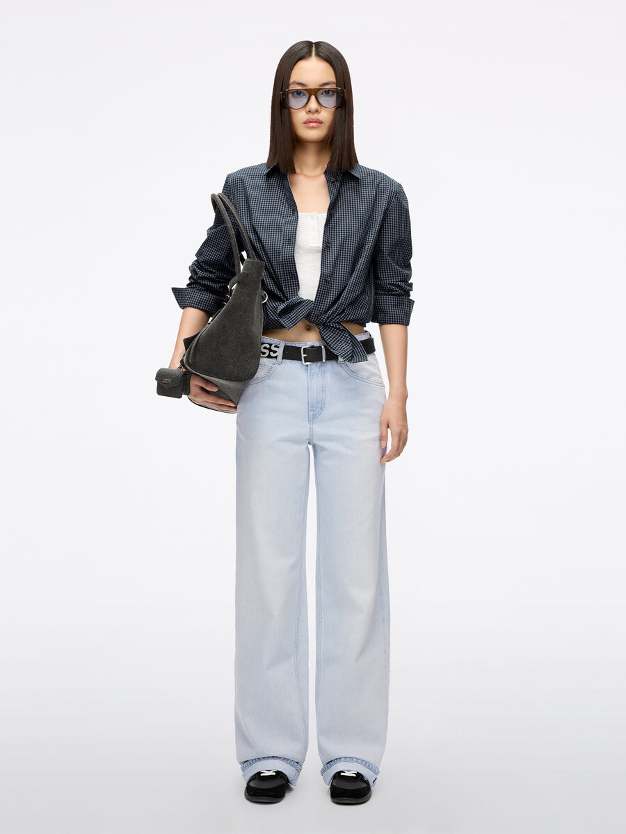 jeans mit gerader passform