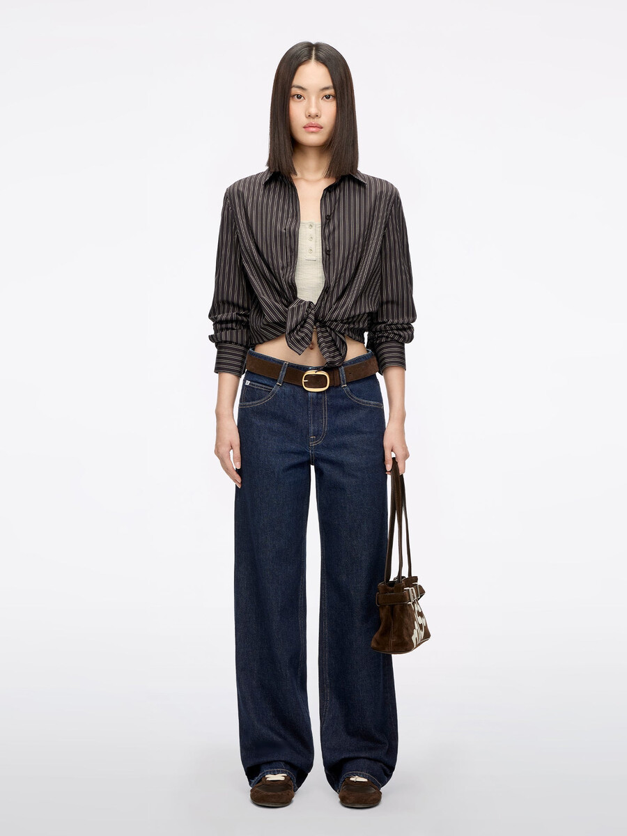 jeans mit gerader passform