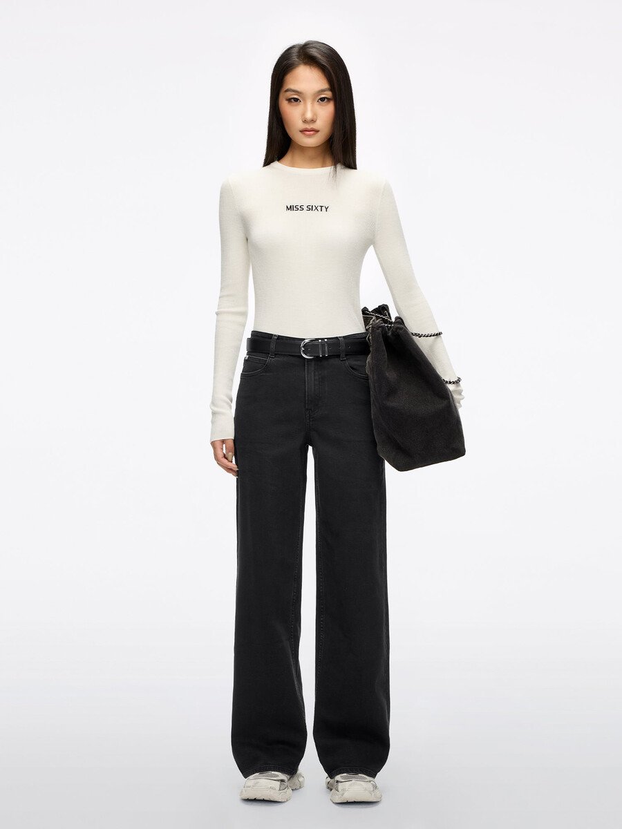jeans mit gerader passform
