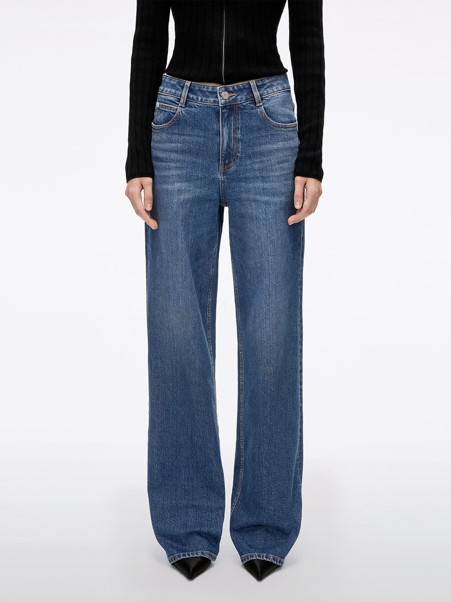jeans mit gerader passform