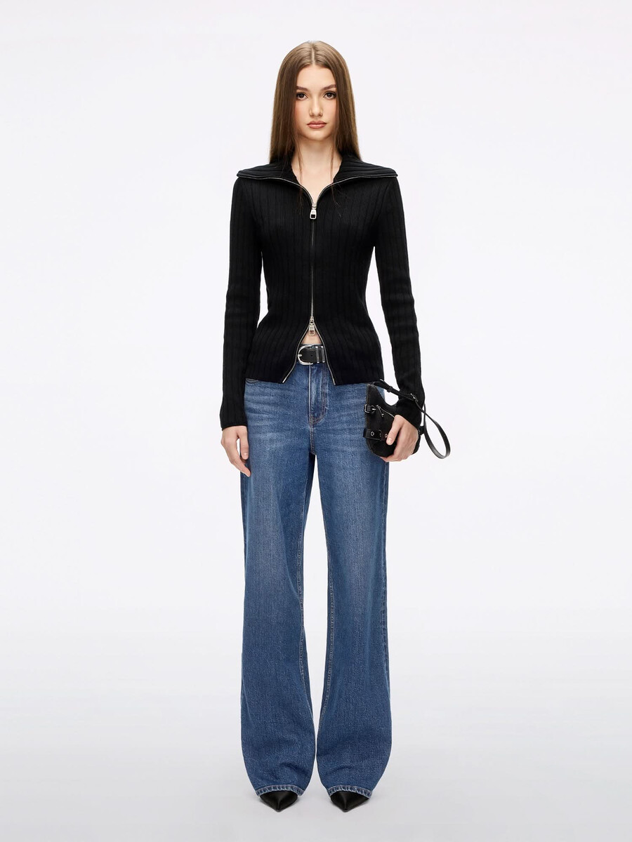 jeans mit gerader passform