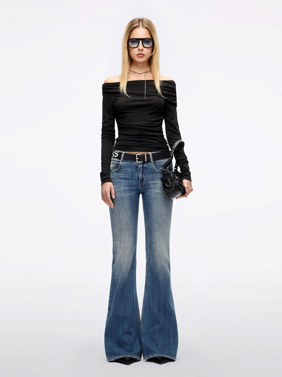 used-look schlagjeans