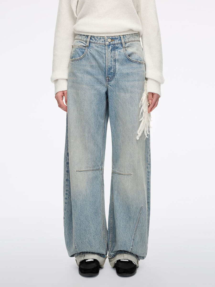 beaded wing scimitar jeans