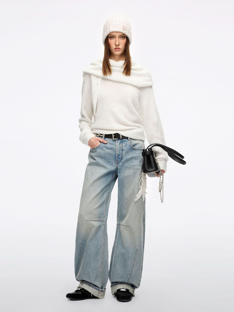 beaded wing scimitar jeans