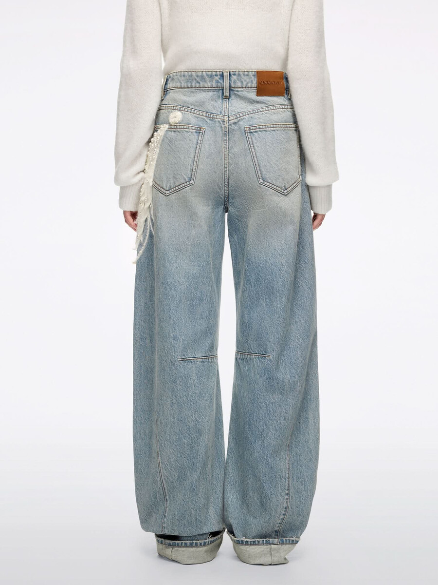 beaded wing scimitar jeans