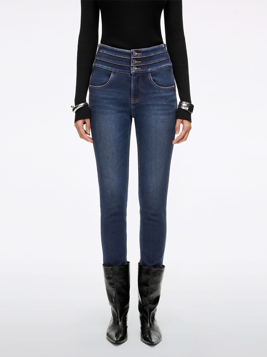 skinny jeans - blau attack - plus 3