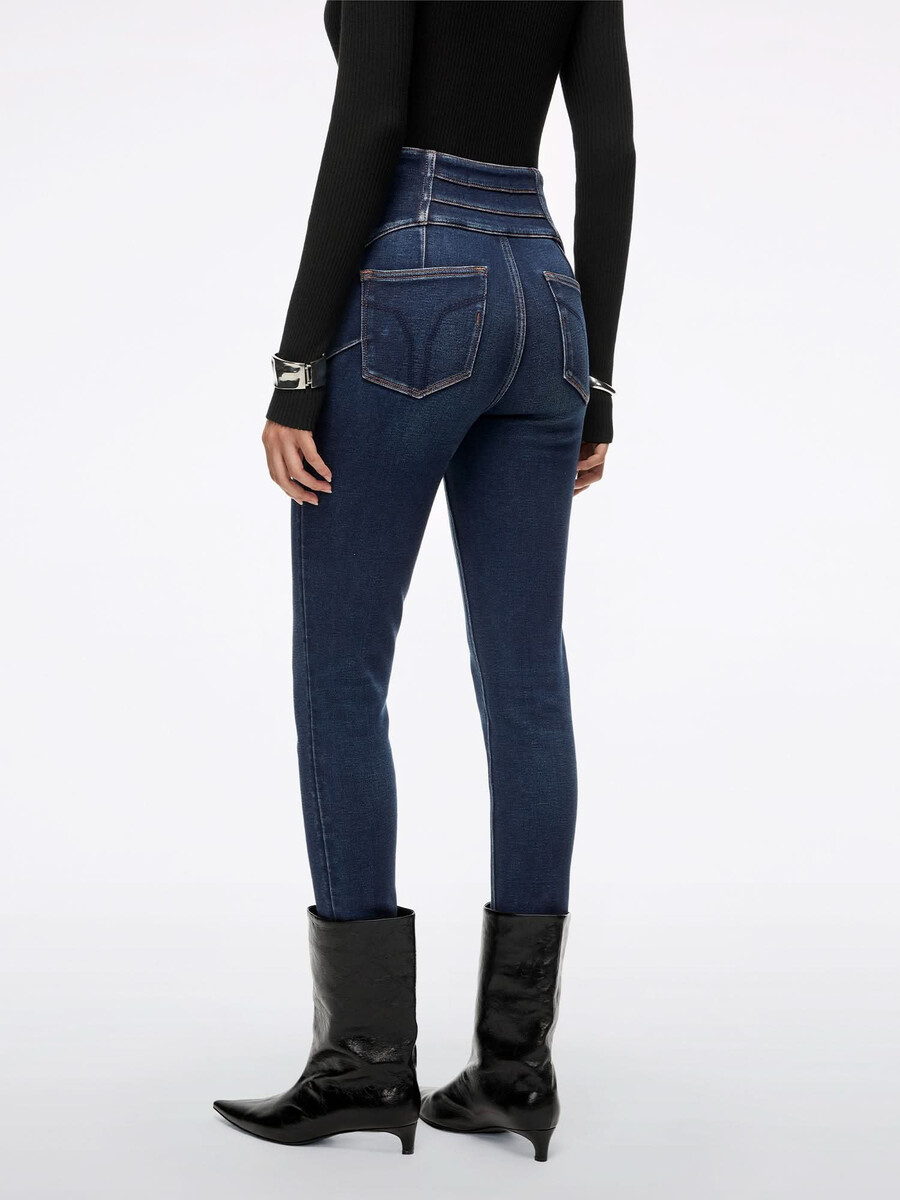 skinny jeans - blau attack - plus 3
