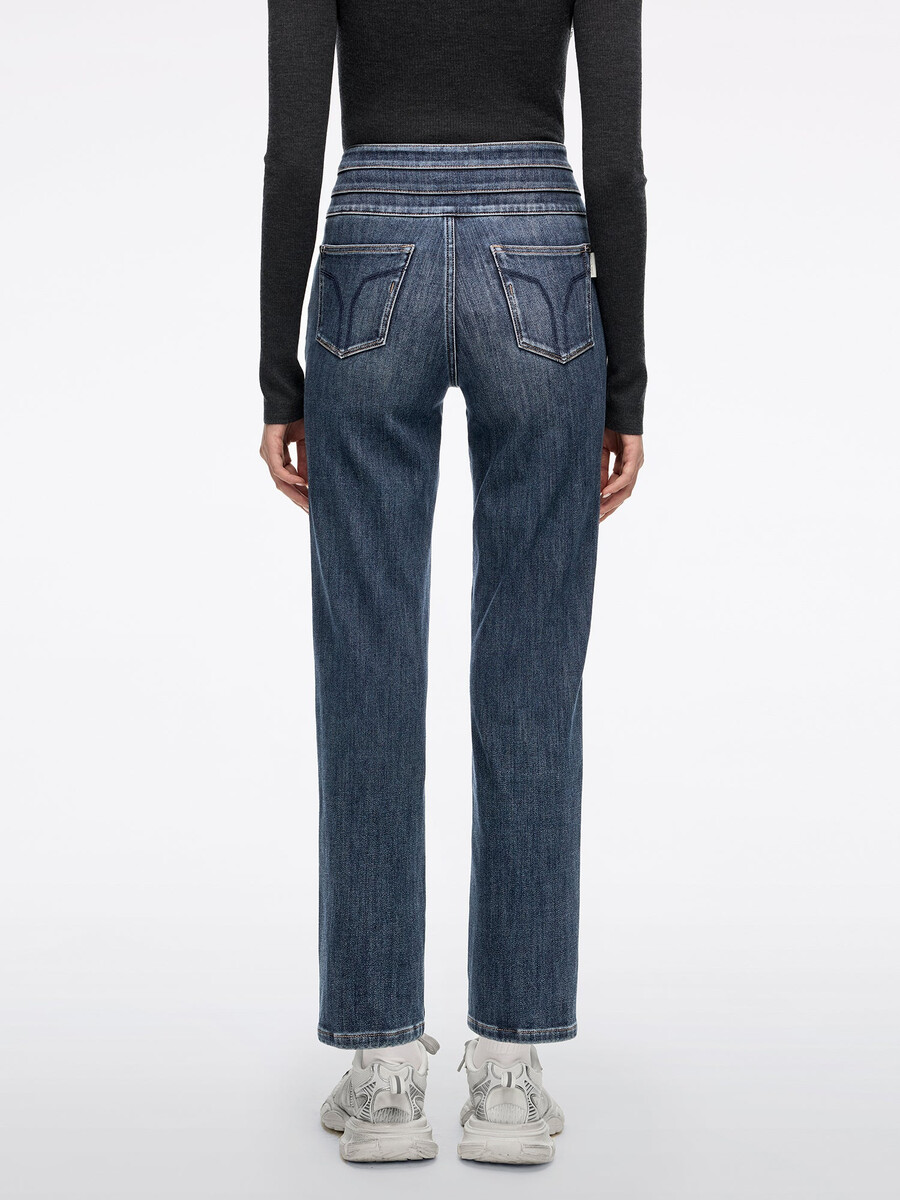 straight-fit jeans – blauer angriff