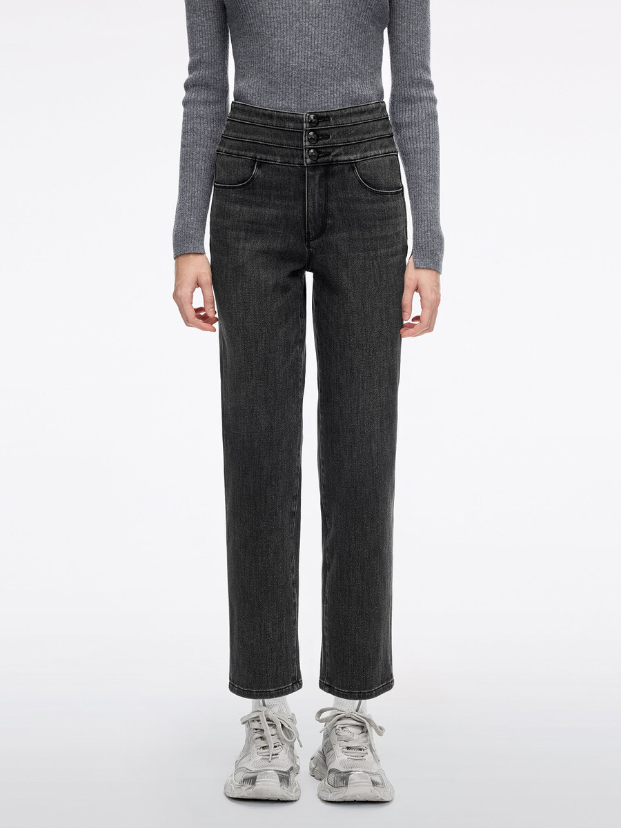 straight-fit jeans – blauer angriff