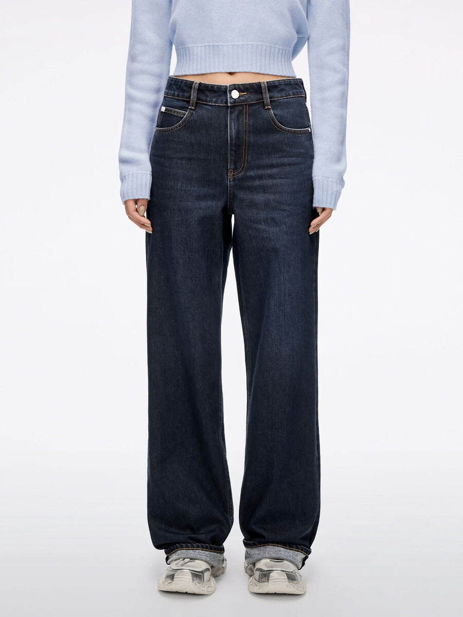 jeans mit gerader passform