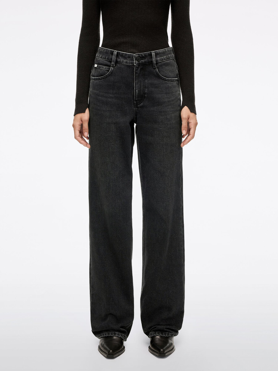 jeans mit gerader passform