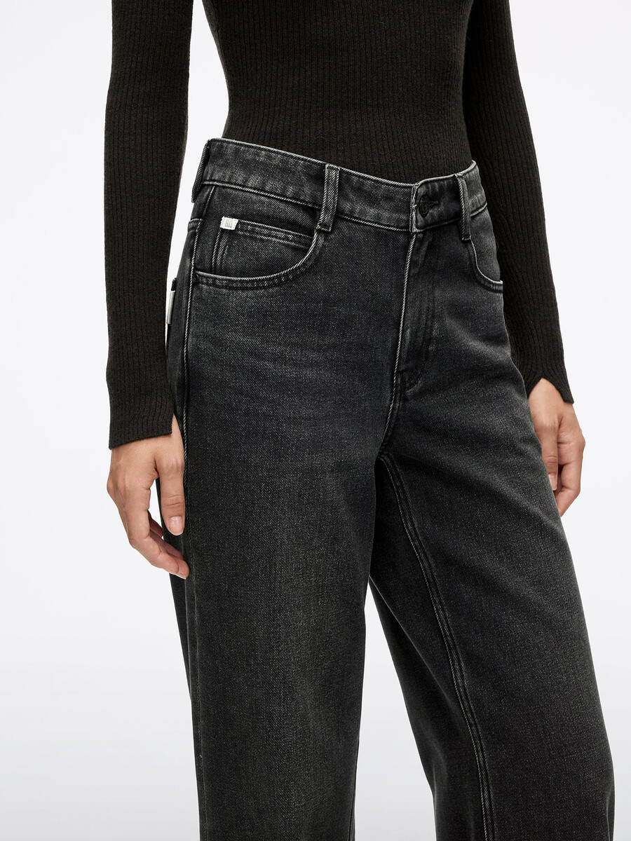 jeans mit gerader passform