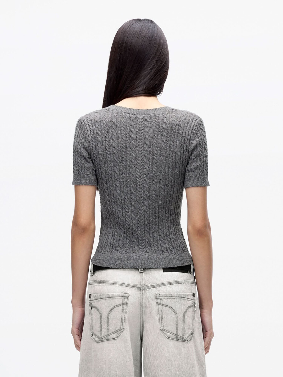 stricktop mit v-ausschnitt