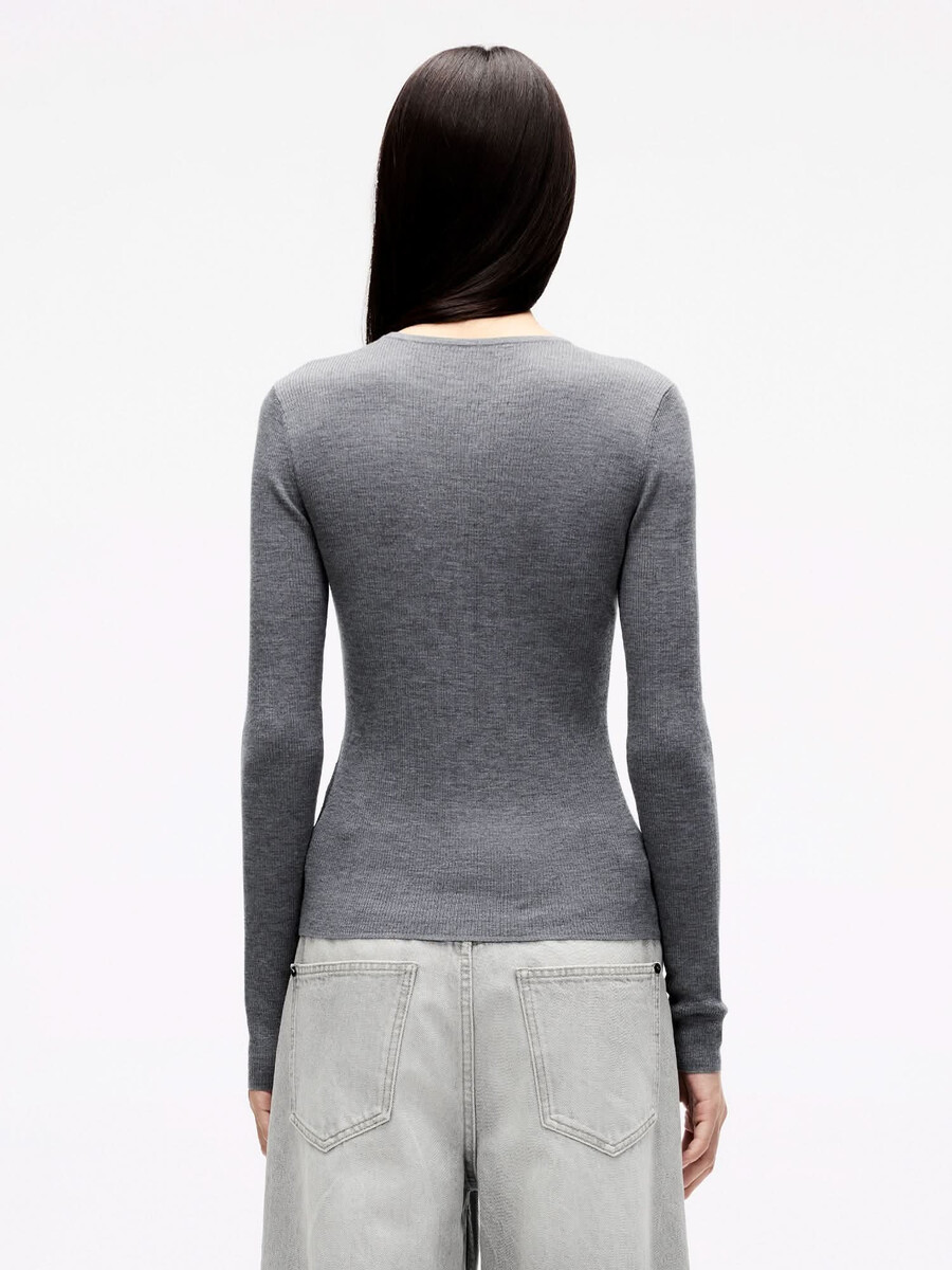 v-ausschnitt-pullover mit bindebändern