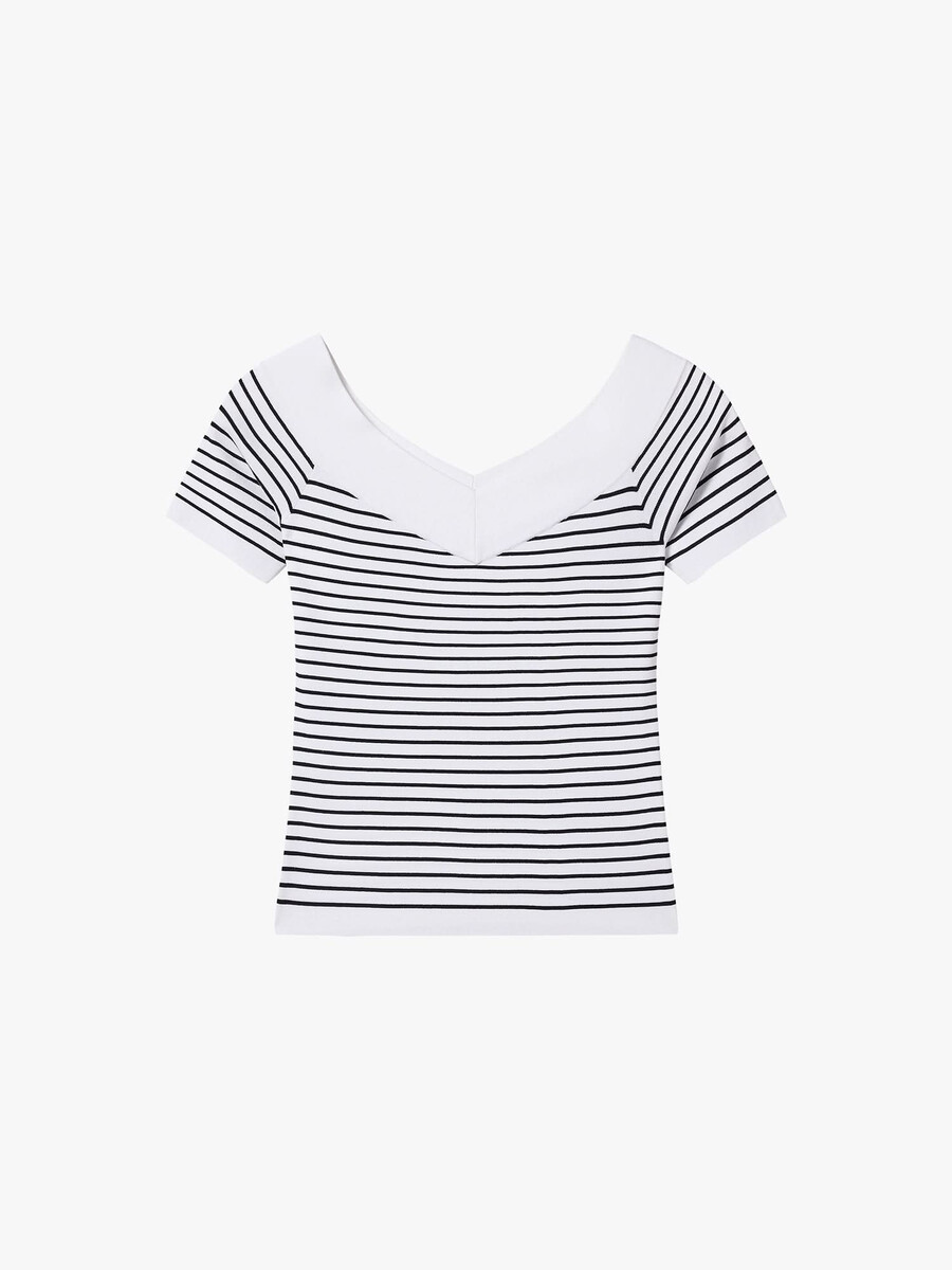gestreiftes stricktop