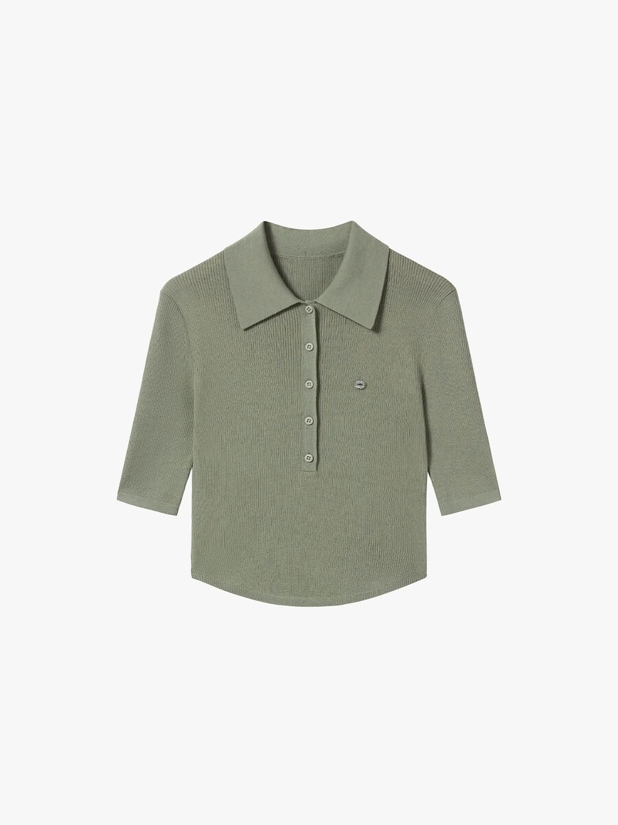 figurbetontes kurzes stricktop