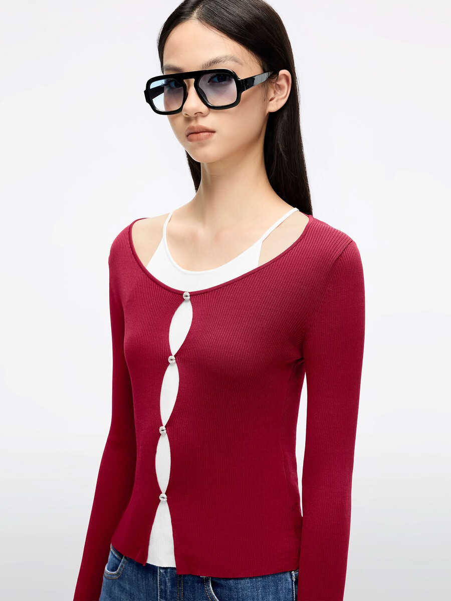 stricktop im lagenlook