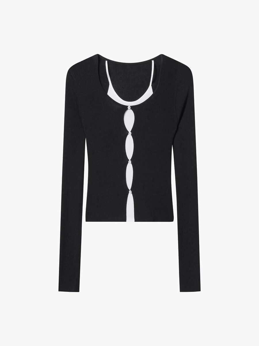 stricktop im lagenlook