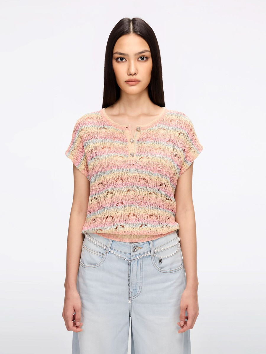 strickpullover mit cut-outs