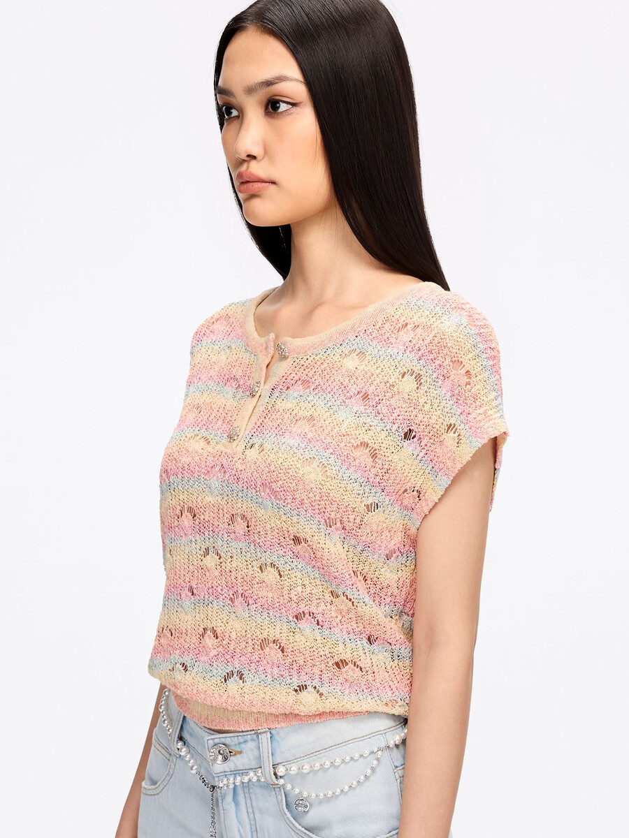 strickpullover mit cut-outs