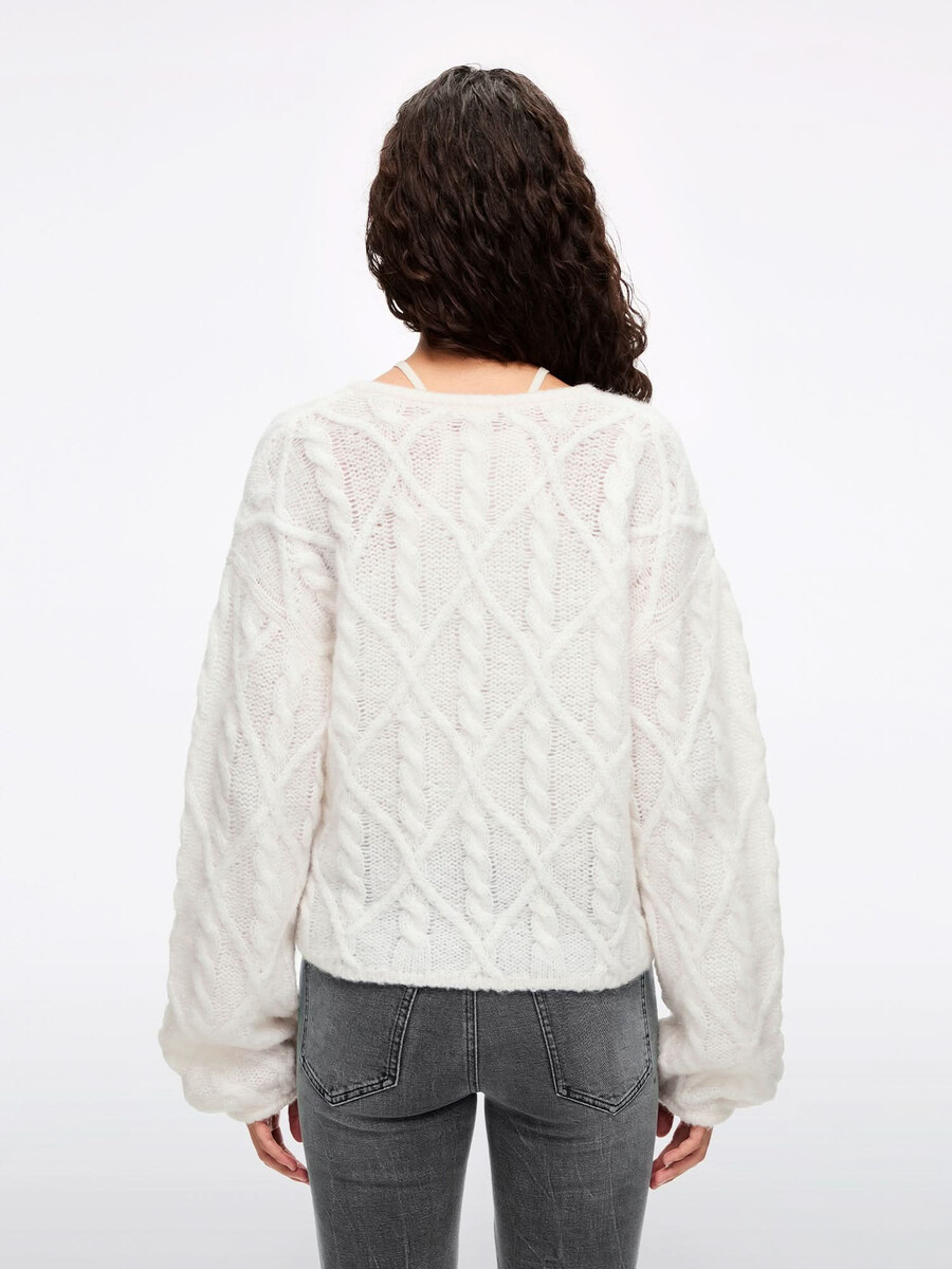 strickoberteil aus mohairmischung