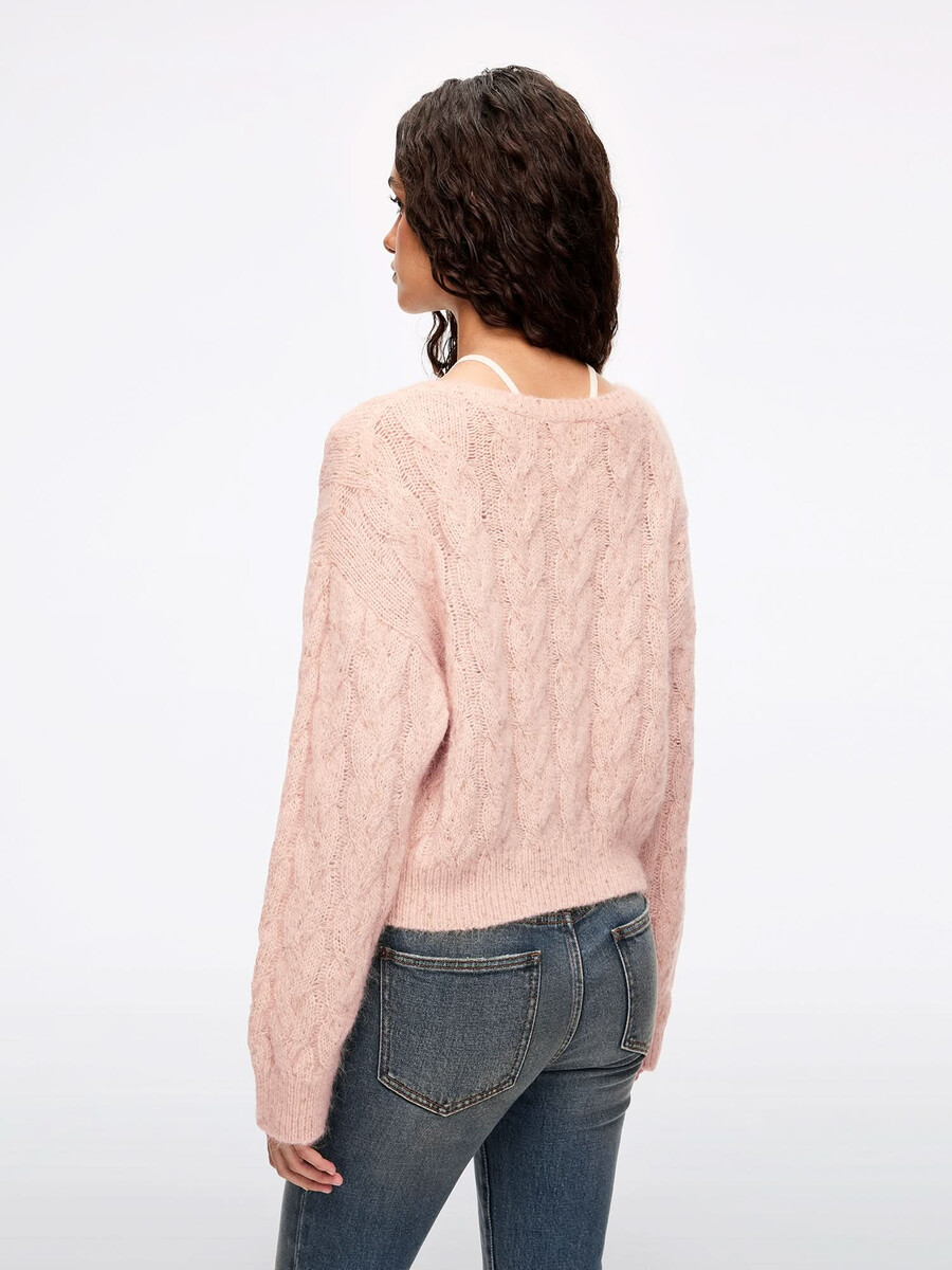 strickoberteil aus alpakagarn