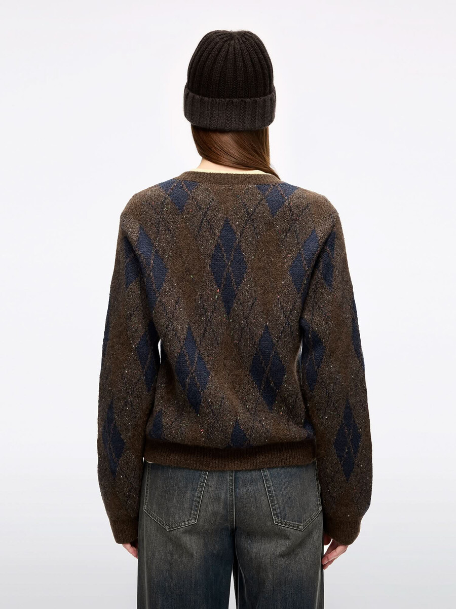 strickcardigan aus alpaka-mischgewebe