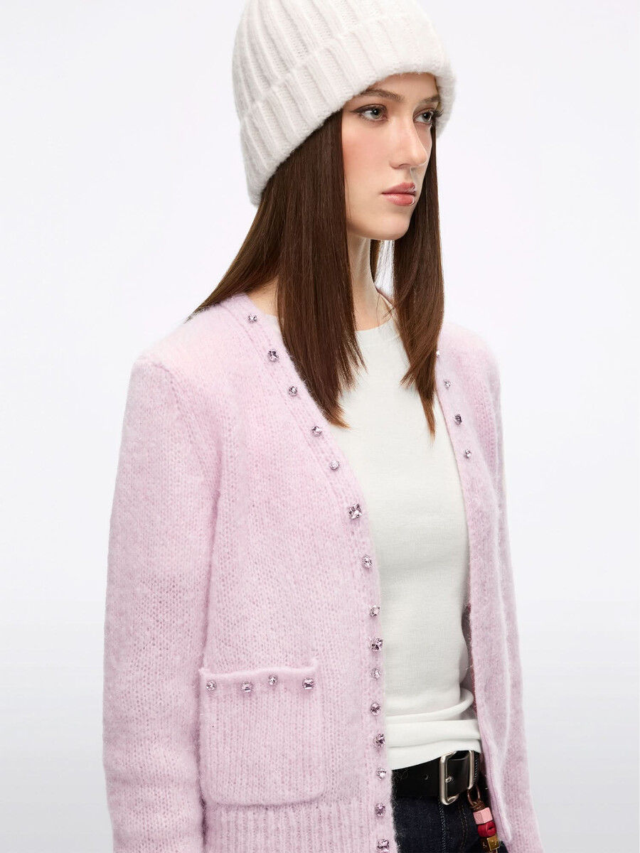strickjacke aus mohairmischung