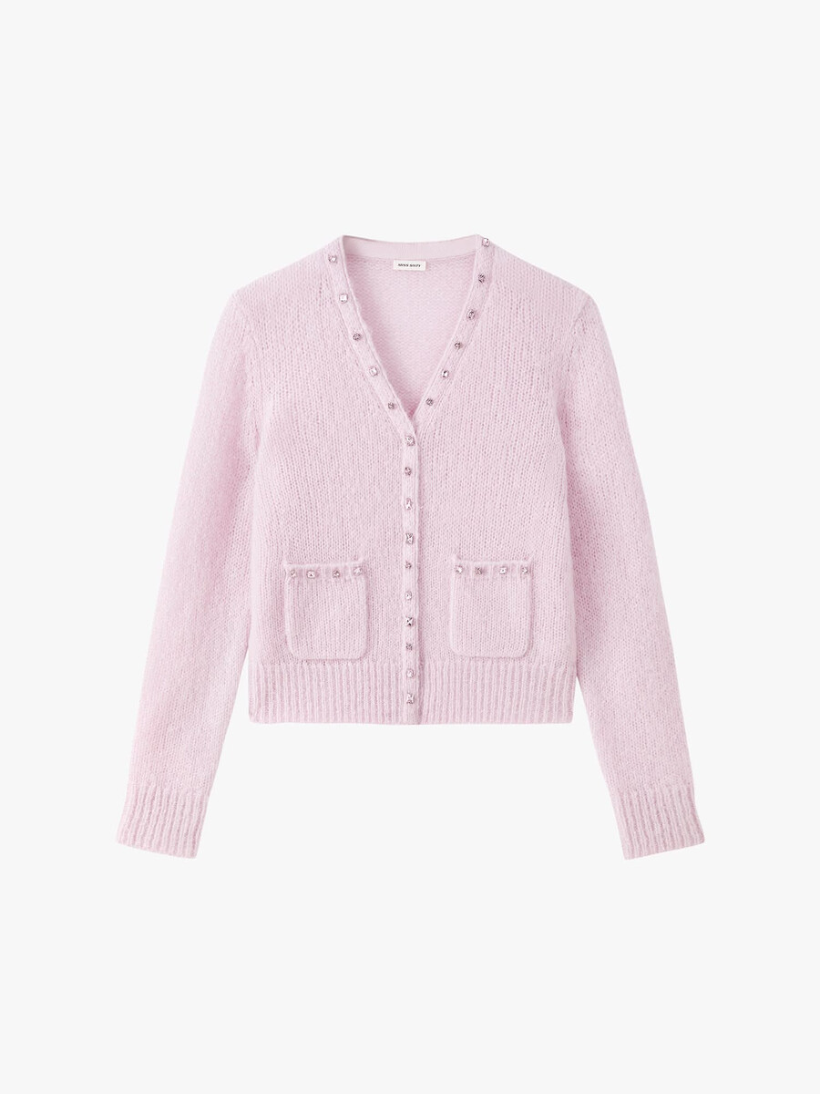 strickjacke aus mohairmischung