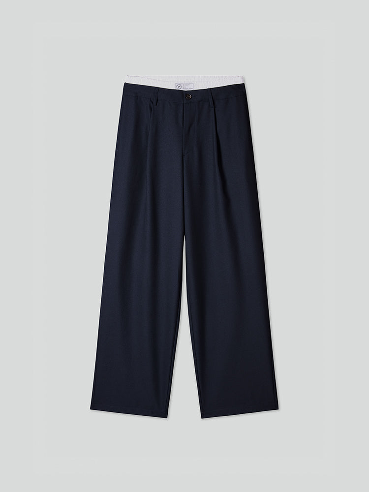 weite hose mit doppeltem bund
