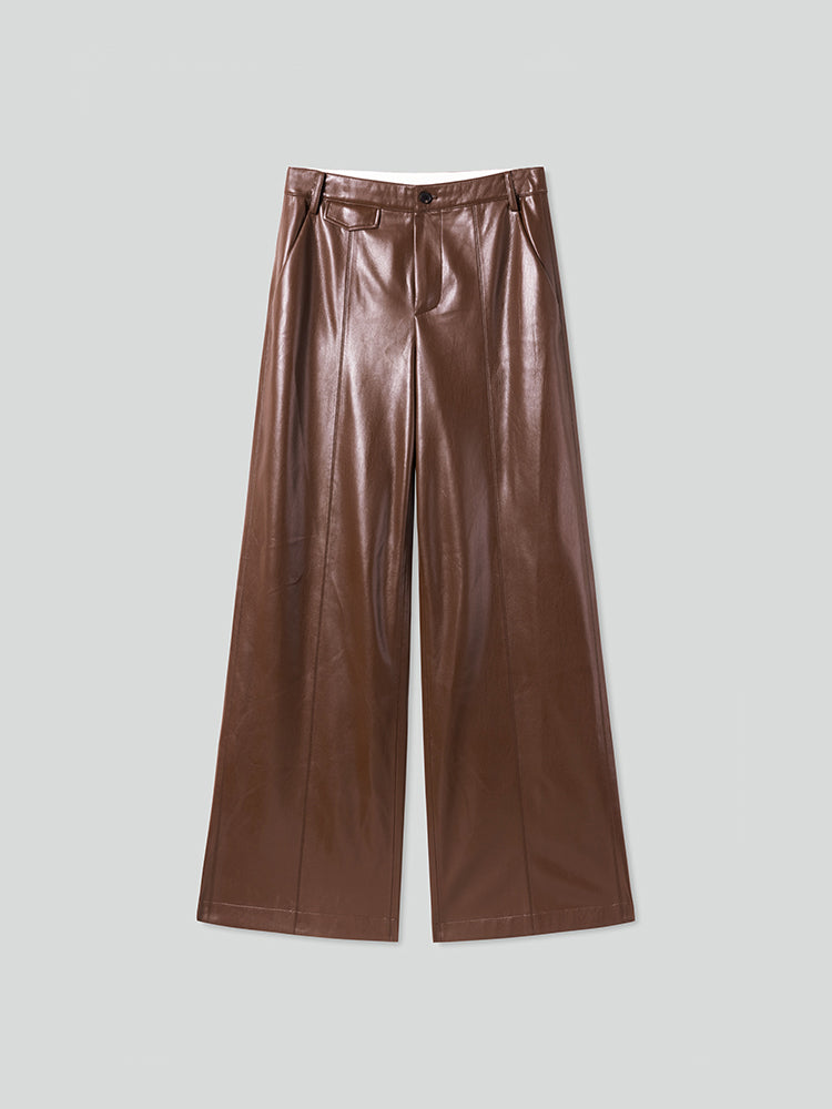 hochgeschnittene weite hose