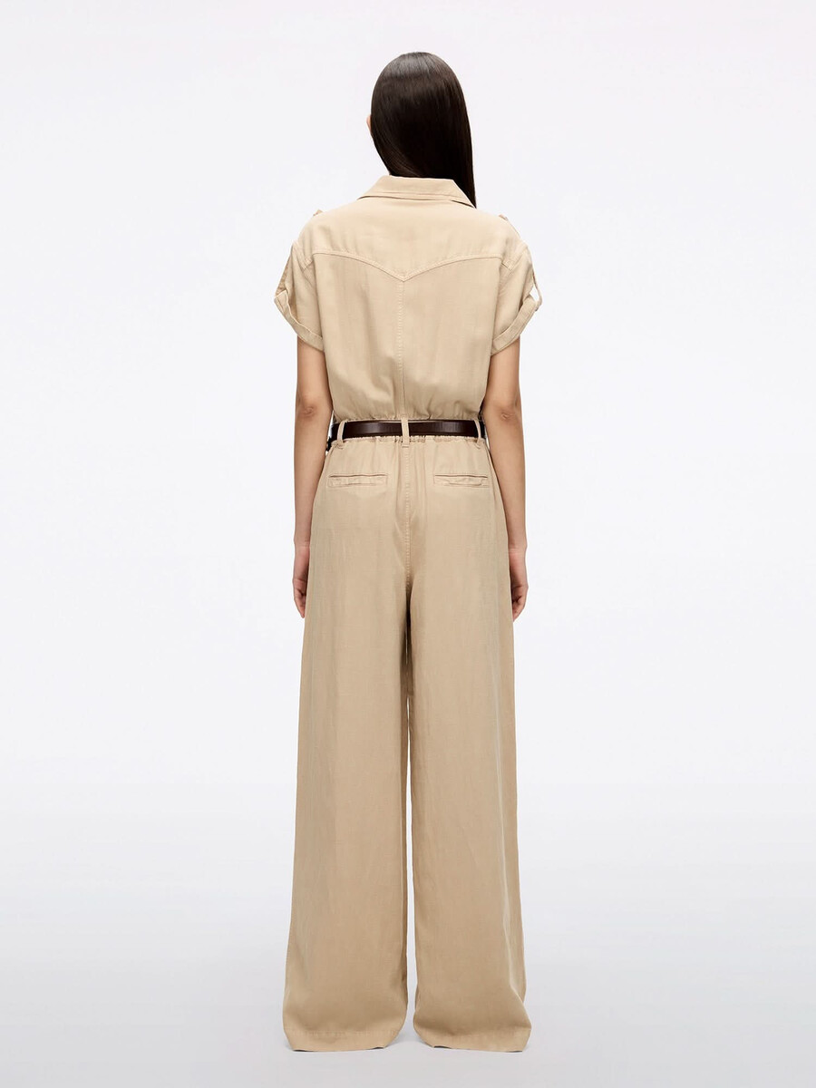 khaki jumpsuit