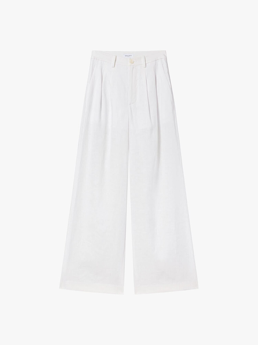 leinenhose mit geradem bein