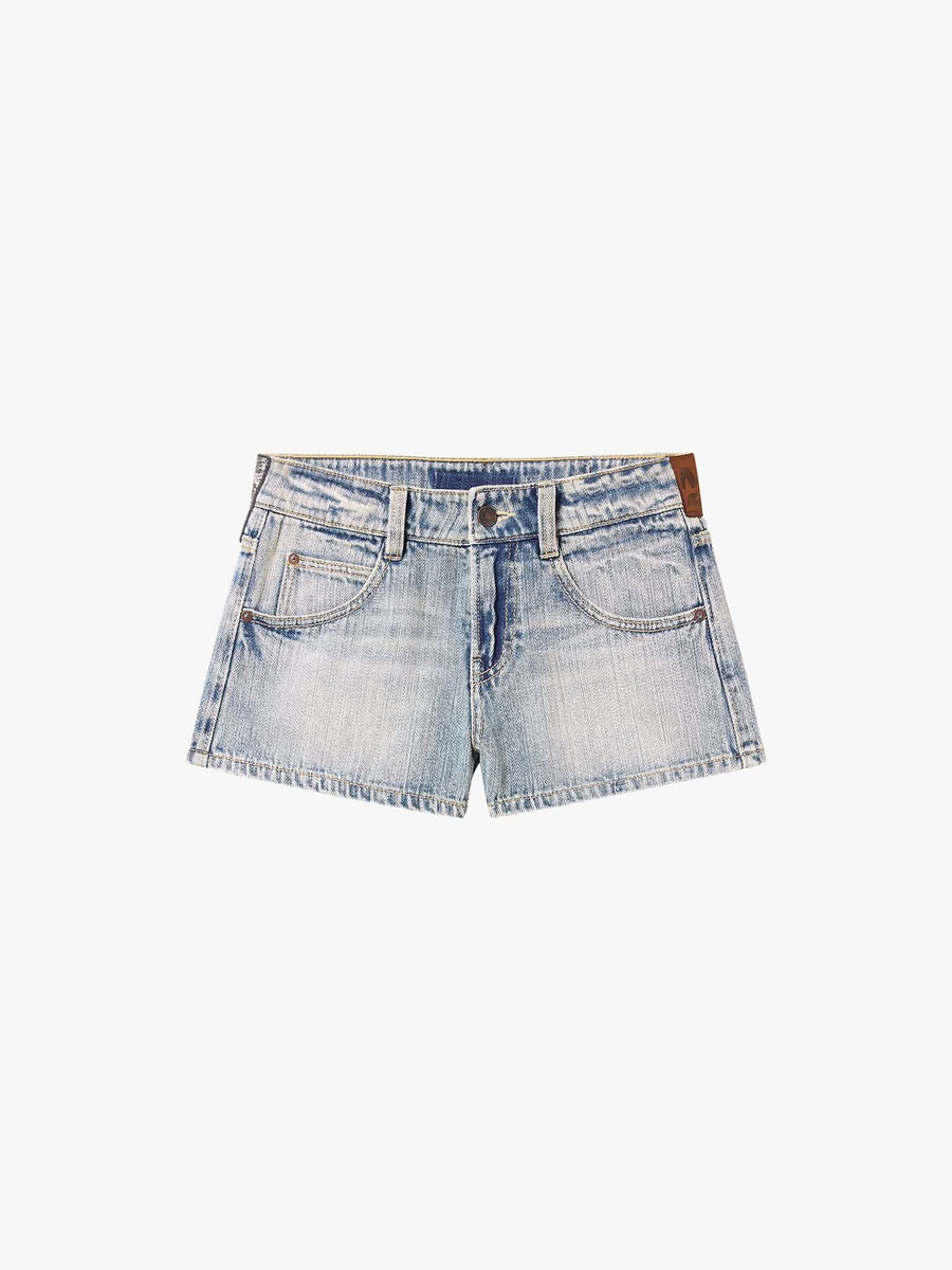 mehrfarbige blaue jeansshorts