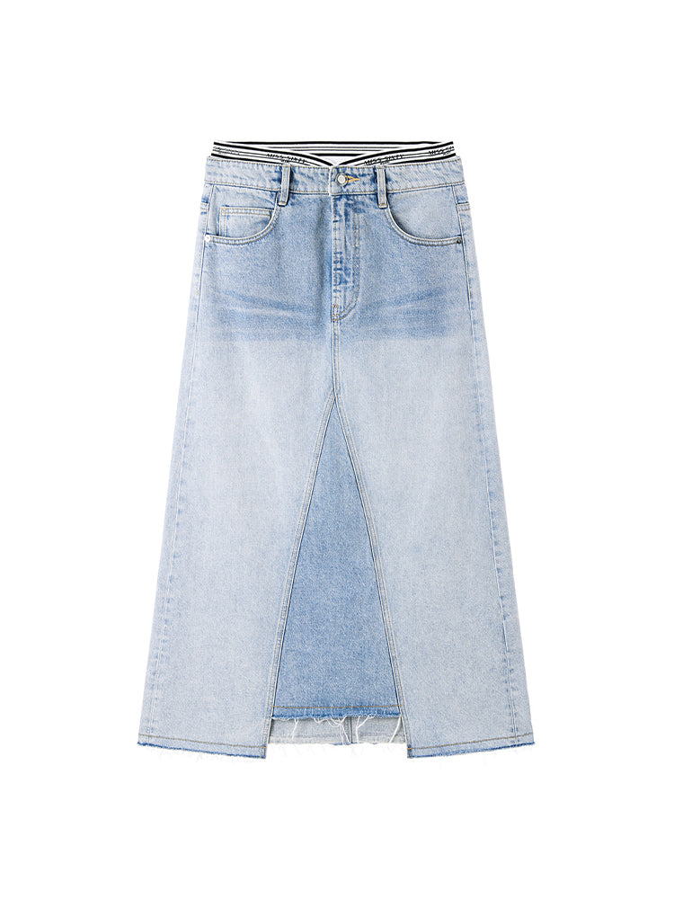 hüftiger jeansrock